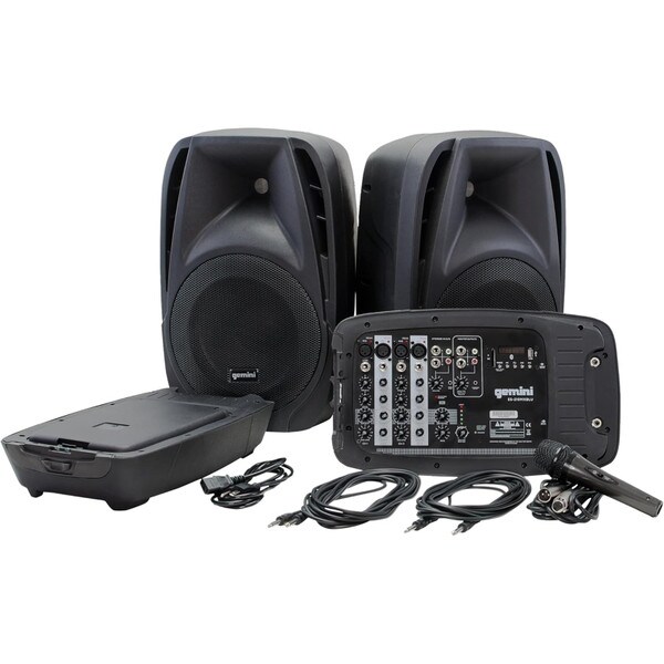 Main product image for Gemini ES-210MXBLU 10" Portable PA System Pair235-141